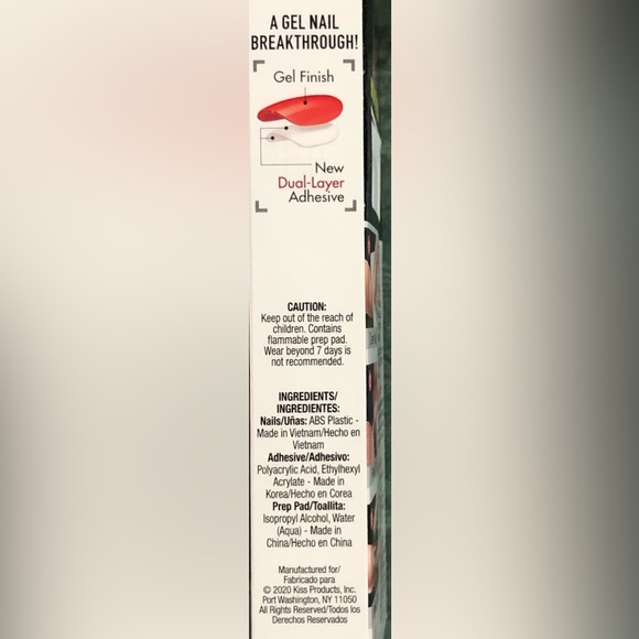 48 Kiss nails no glue needed press-on manicure medium length super hold adhesive - Picture 10 of 13